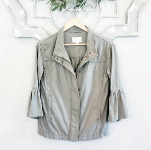 Caslon Bell Sleeve Utility Jacket - Women's Size XS Olive Green